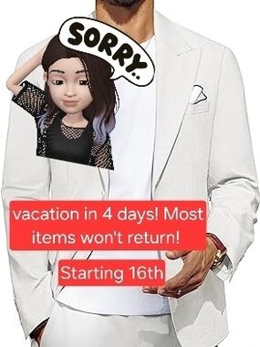 Vacation Starts 16th. Most Items Won't Return!